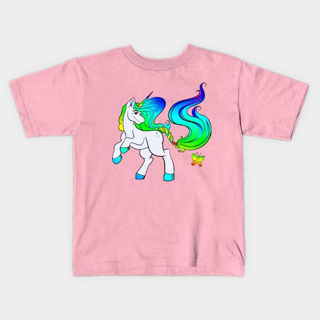 Unicorn T-shirt Kids T-Shirt by jennygormanart